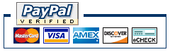Credit or debit card through PayPal